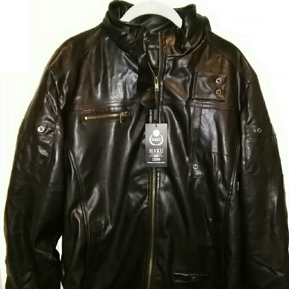 NWT West Street Haku Fake Leather Jacket